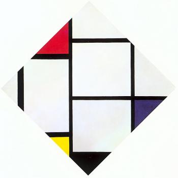Piet Mondrian : Composition with Grid VII (Lozenge)